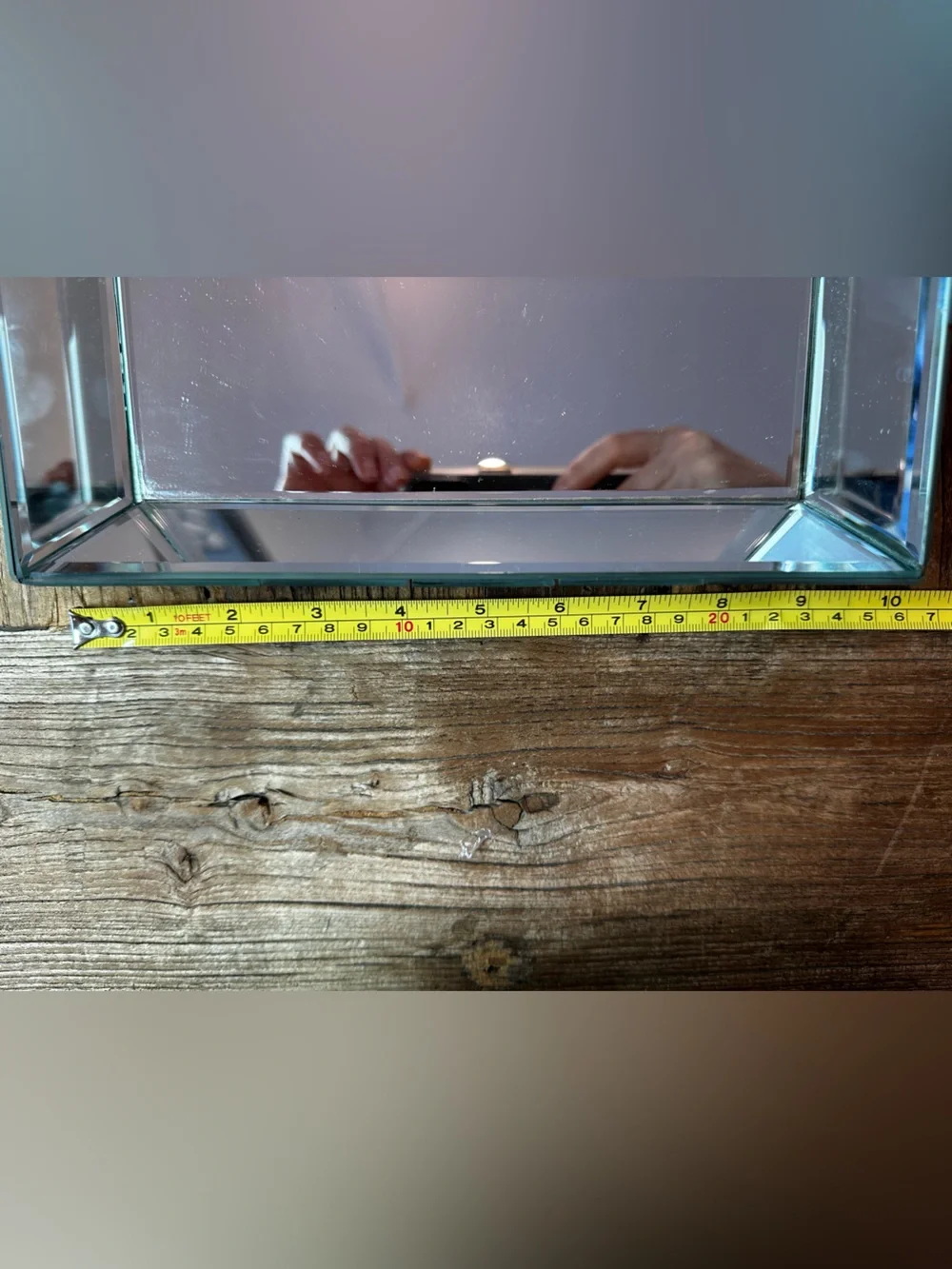 Square Mirrored Vanity Tray - Silver - Picture 3 of 6